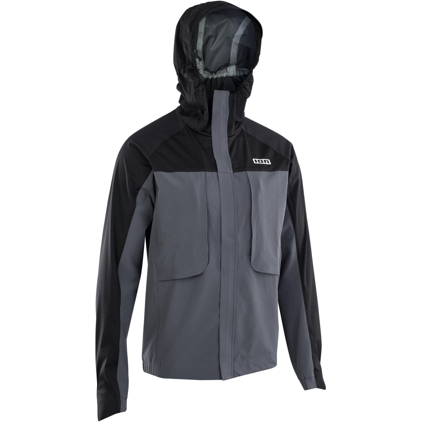 Image of ION Bike Outerwear 3 Layer Hybrid Jacket Shelter - Black 47220
