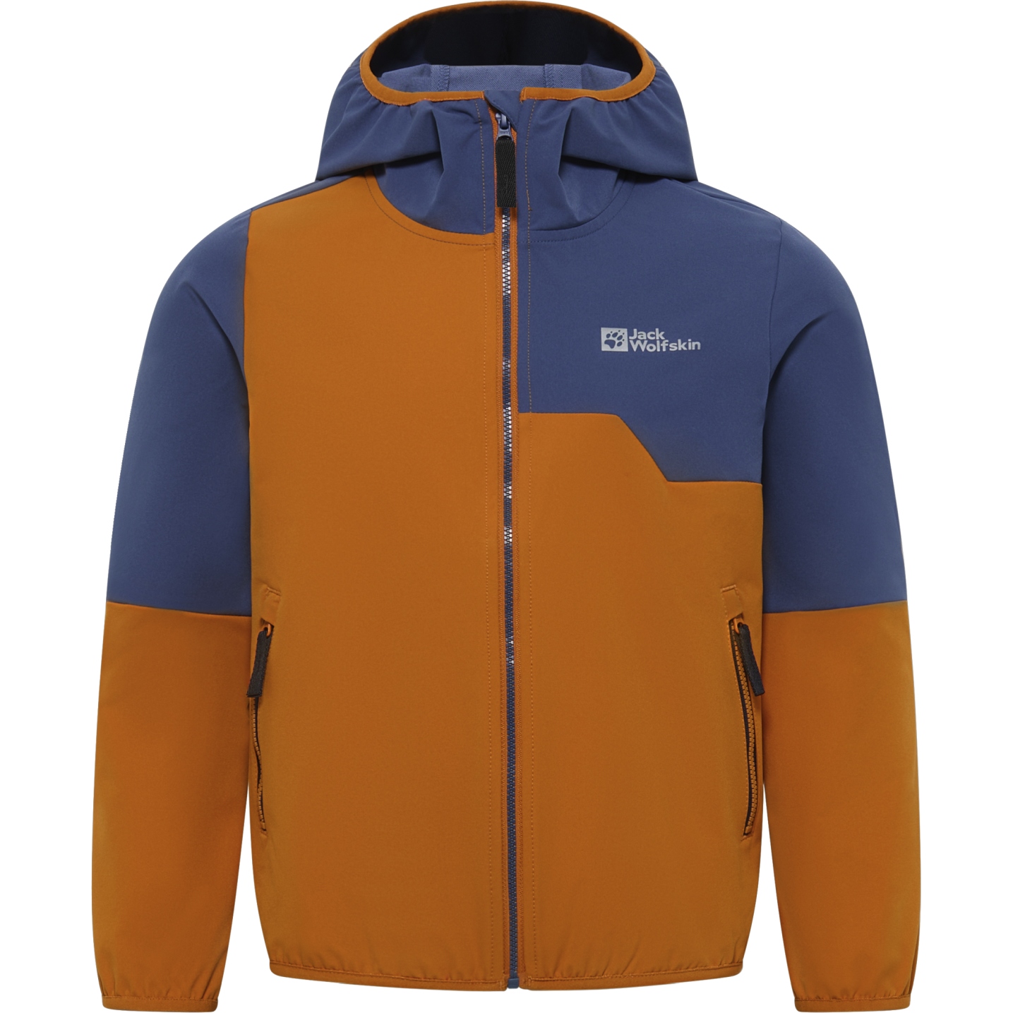 Produktbild von Jack Wolfskin Turbulence Kapuzenjacke Kinder - soft amber