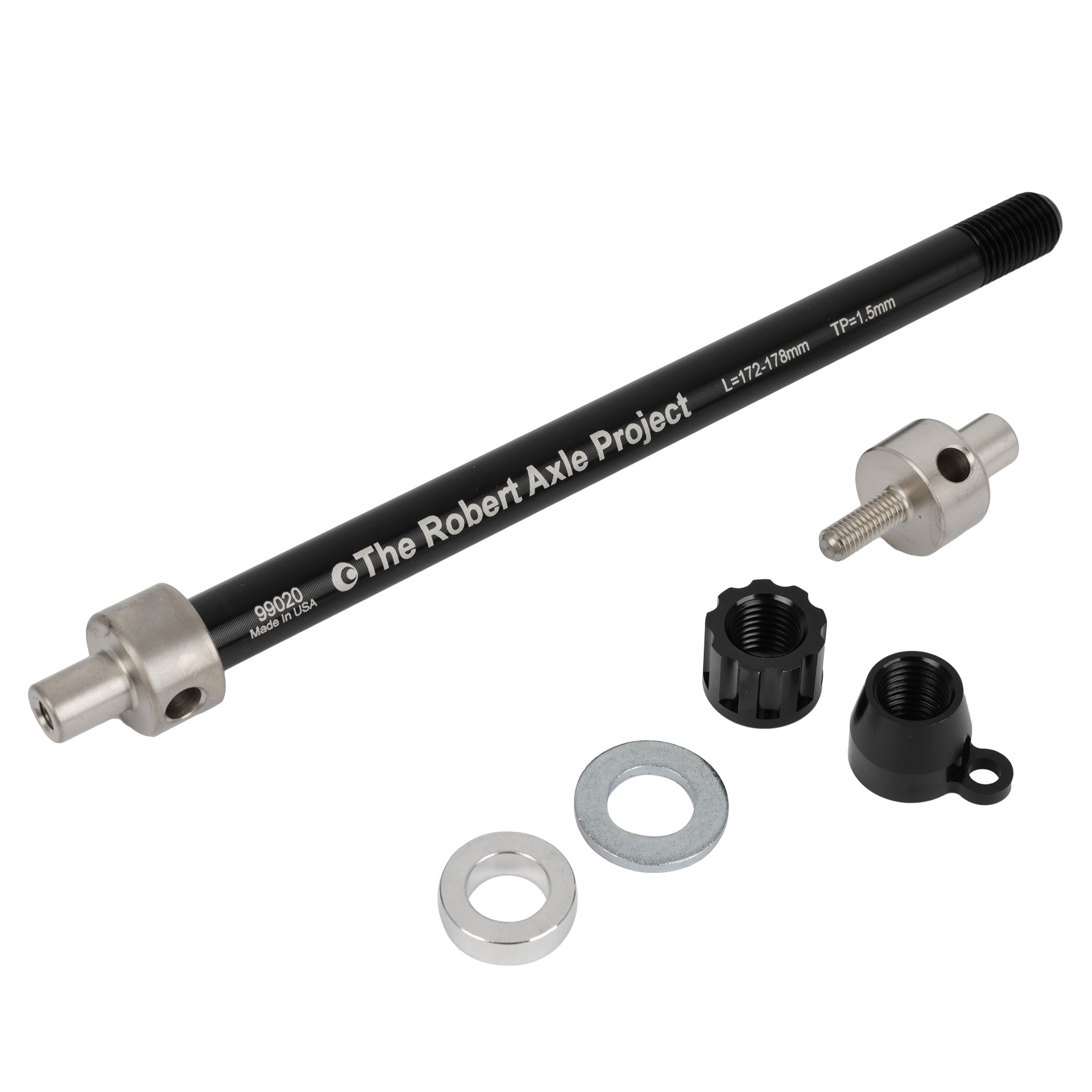 Picture of The Robert Axle Project - Thru Axle for BOB Trailers - 12x142/148mm FOCUS R.A.T. - M12x1.5 - BOB104.F/114.F