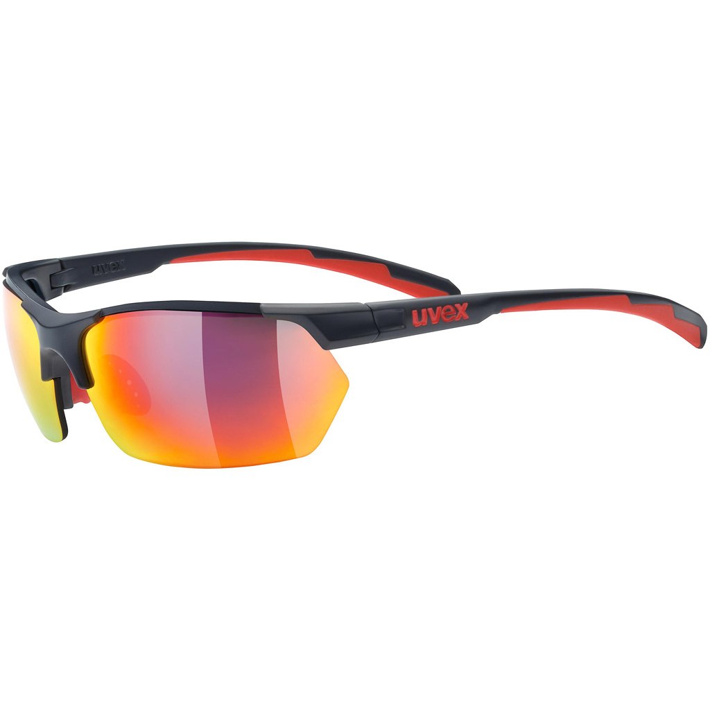 Produktbild von Uvex sportstyle 114 Brille - grey red/mirror red + litemirror orange + clear
