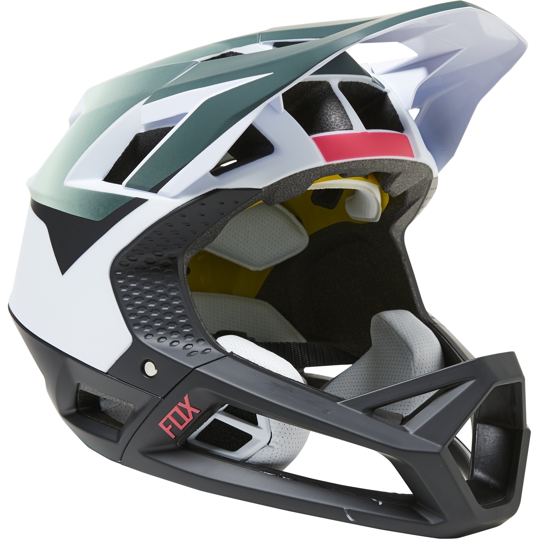 FOX Proframe Fullface Helmet - Graphic - white | BIKE24