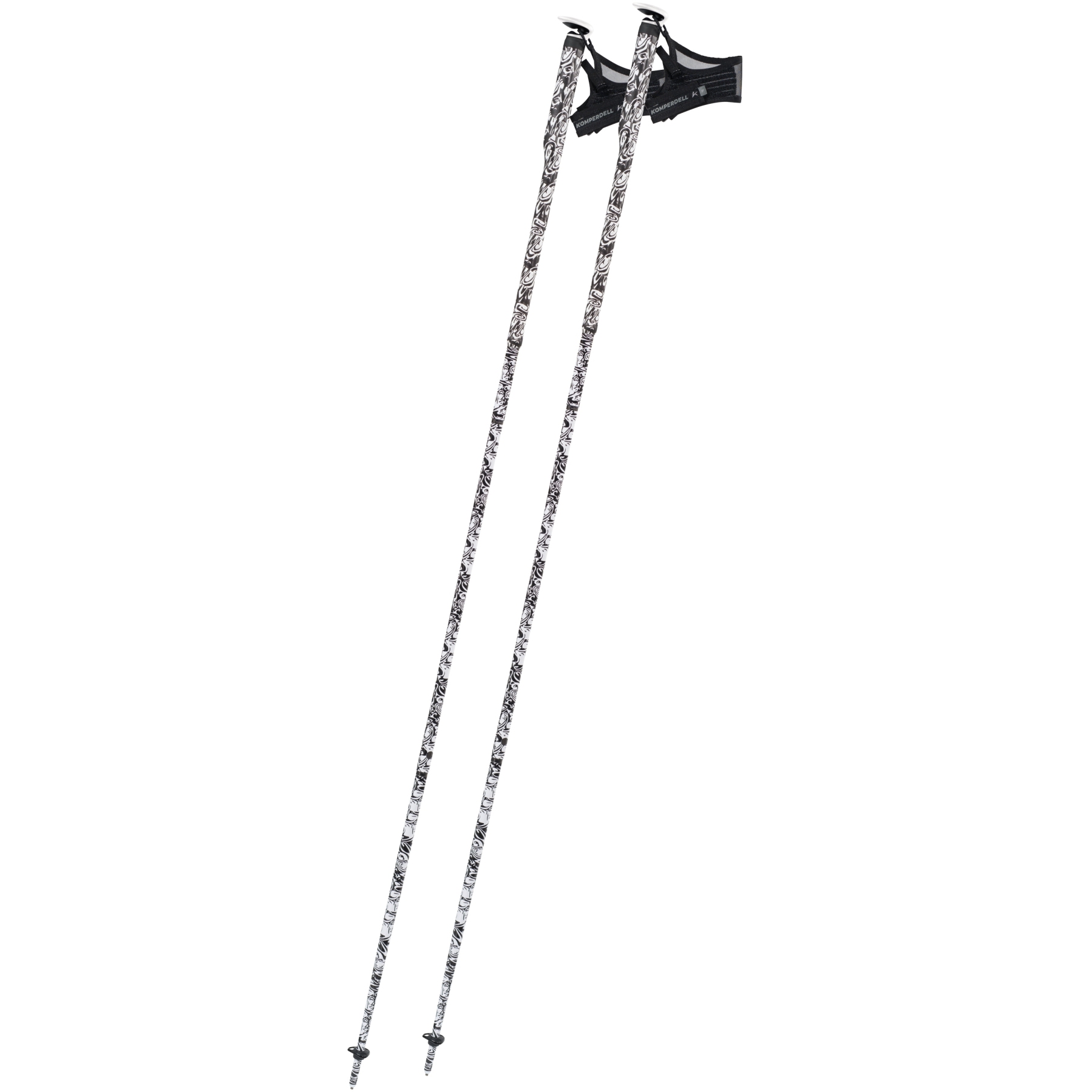 Productfoto van Komperdell Erlkönig FXP Trekkingstokken (Paar) - zwart/wit