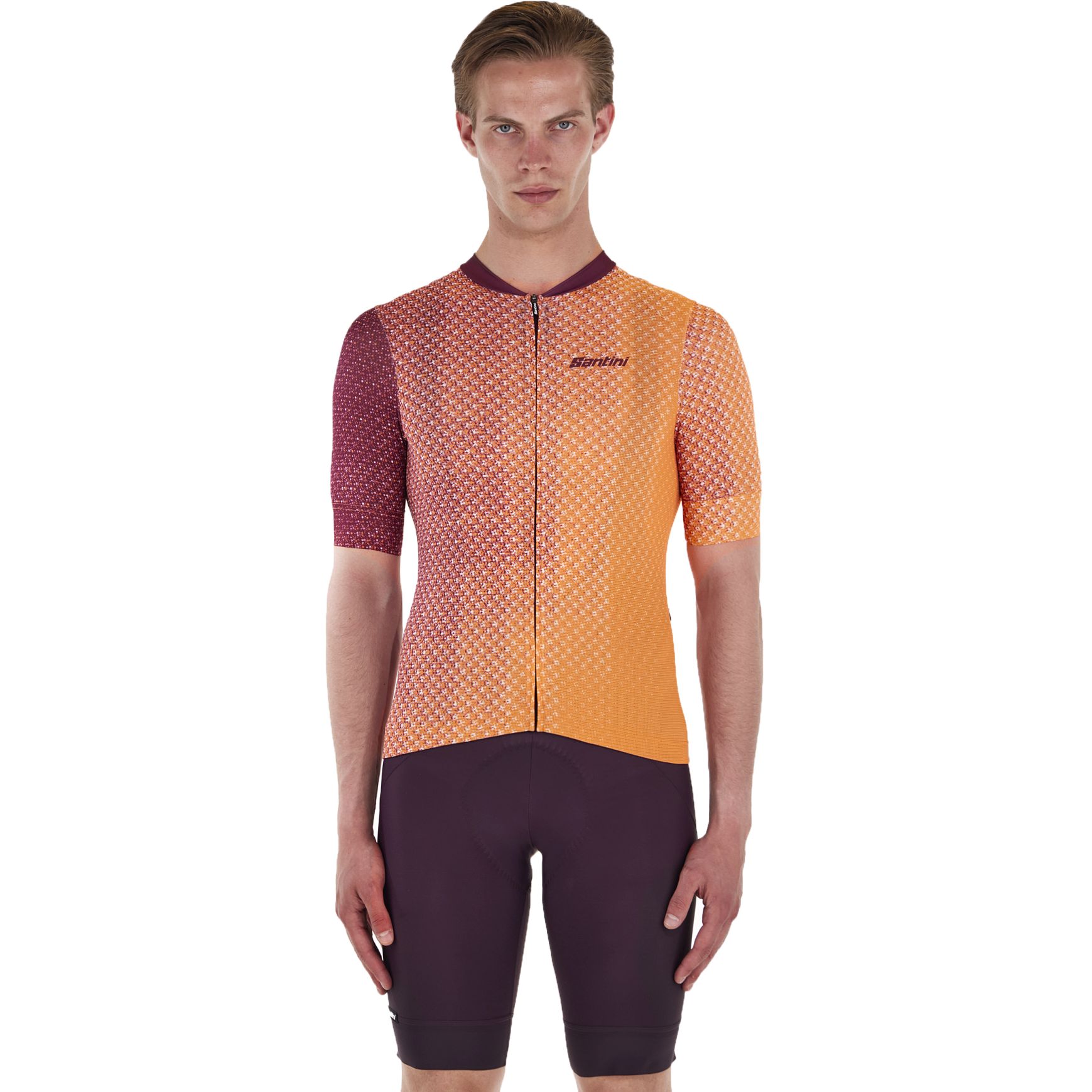 Foto de Santini Maillot de Manga Corta Hombre - Paws Form 4S94075CPAWS - orange AR