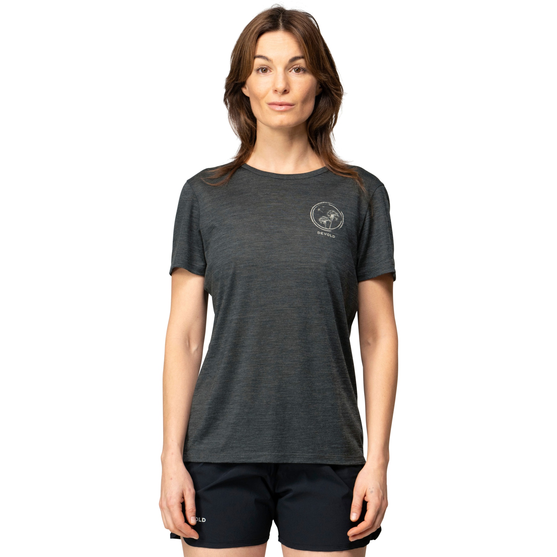 Produktbild von Devold Active Spring T-Shirt Damen - 940A Anthracite
