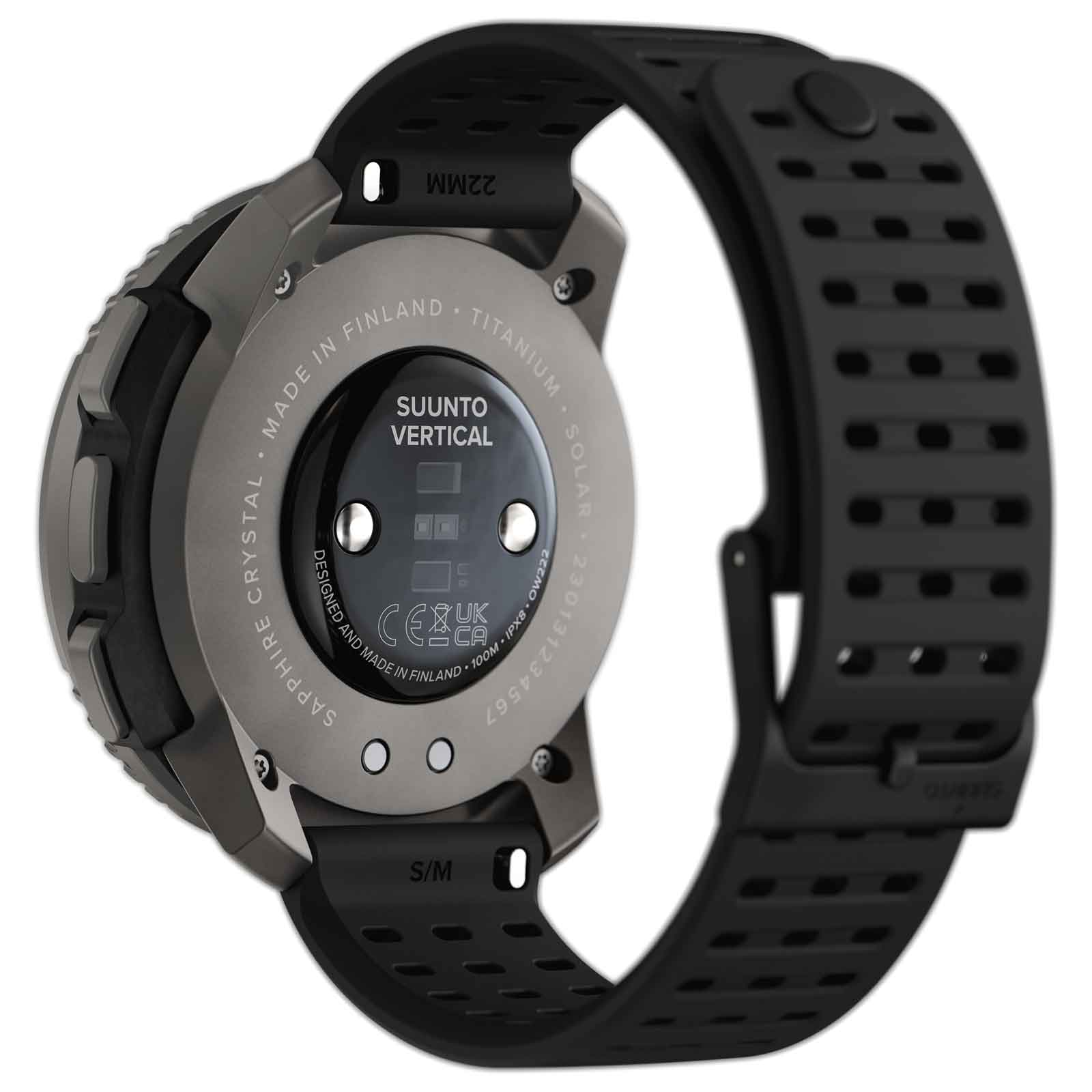 Suunto Vertical Titanium Solar GPS Multisport Watch - Black