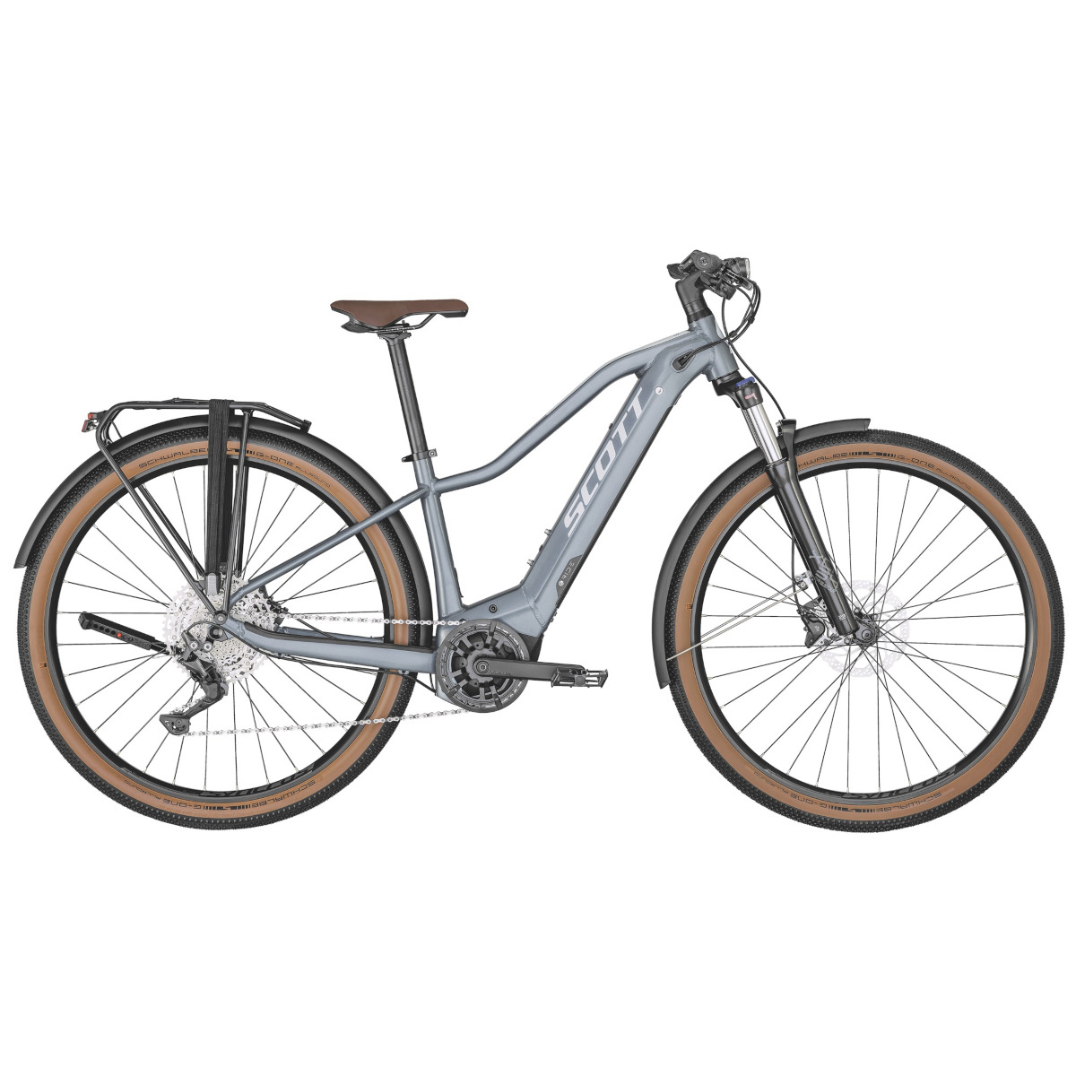 Produktbild von SCOTT AXIS eRIDE 20 - Damen Trekking E-Bike - 2022 - dolphin grey gloss / ice white