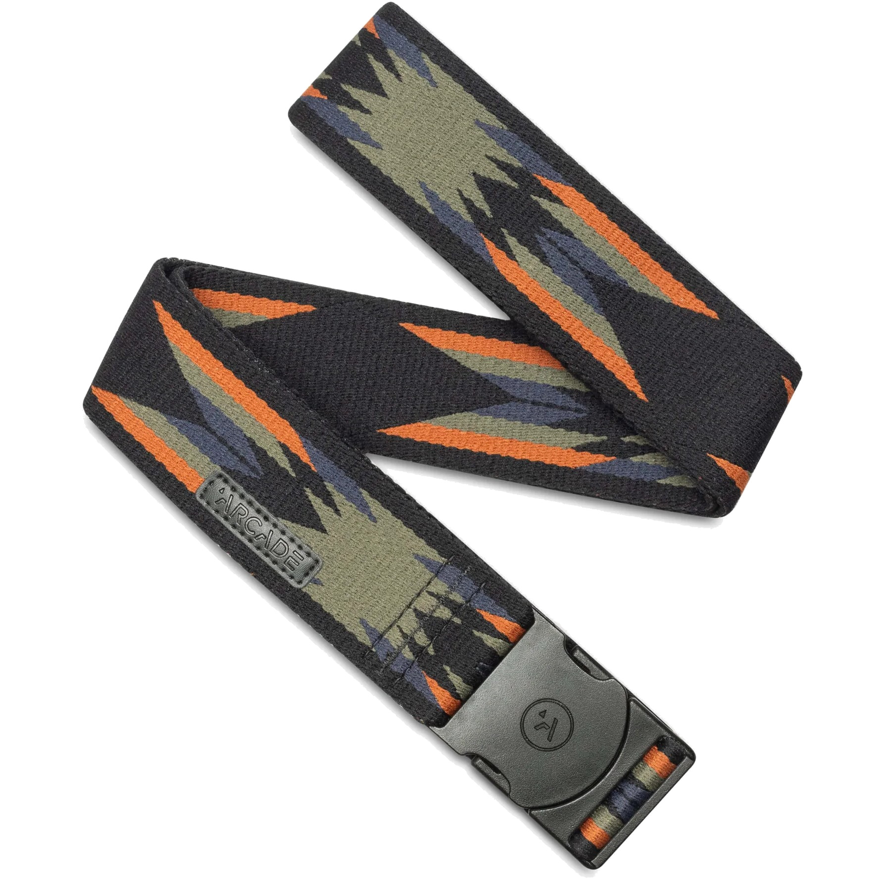 Arcade Atlas A2 Slim Stretch Riem, Hei Zwart, Eén maat