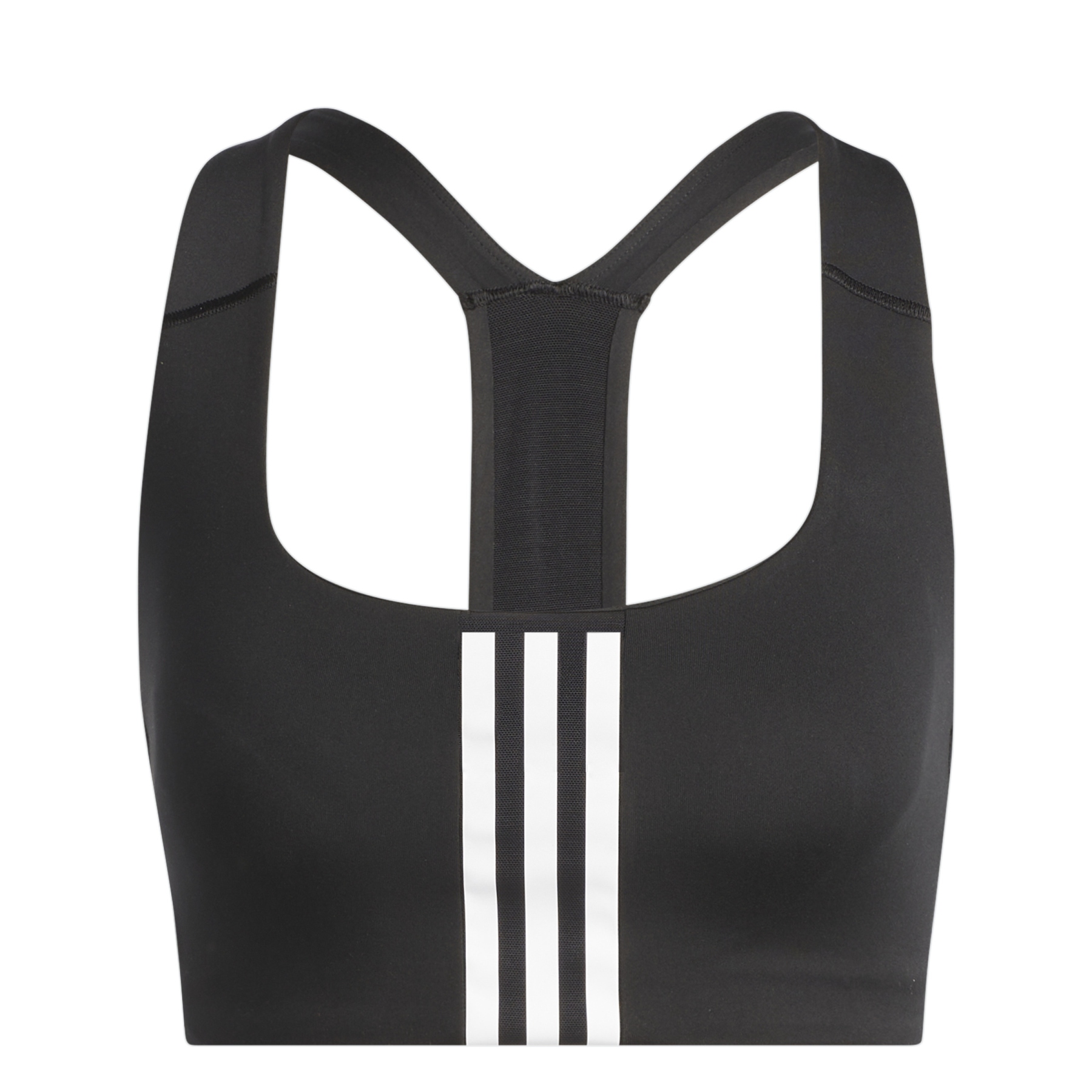 Image of adidas Women's Powerimpact Training Medium-Support Sport Bra - black/white HE9063