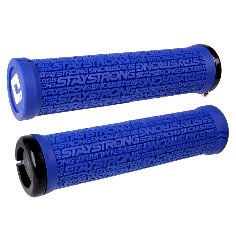 Picture of ODI Stay Strong Reactiv V2.1 - Lock-On Grips | 135mm - blue/black