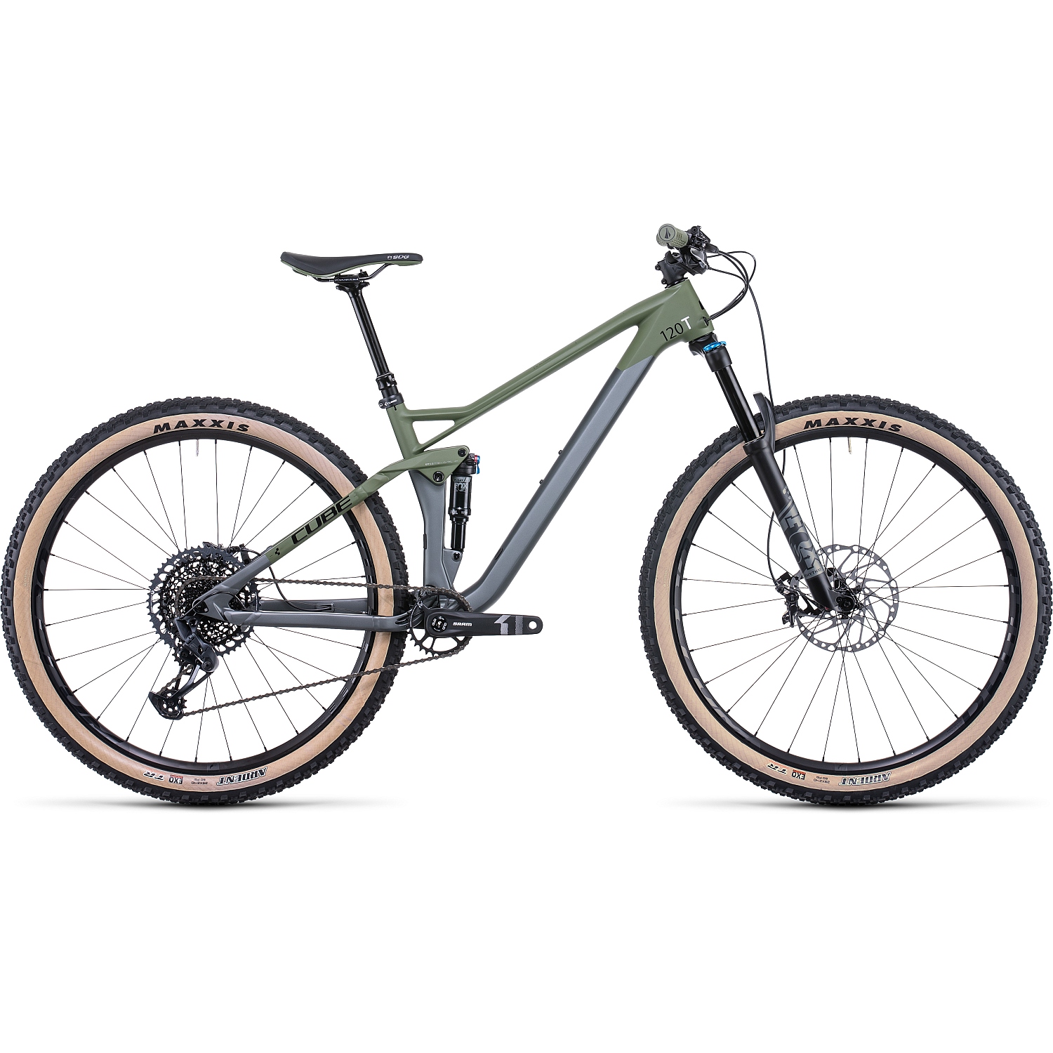 Produktbild von CUBE STEREO 120 HPC TM - 29 Zoll Carbon Mountainbike - 2022 - flashgrey/olive