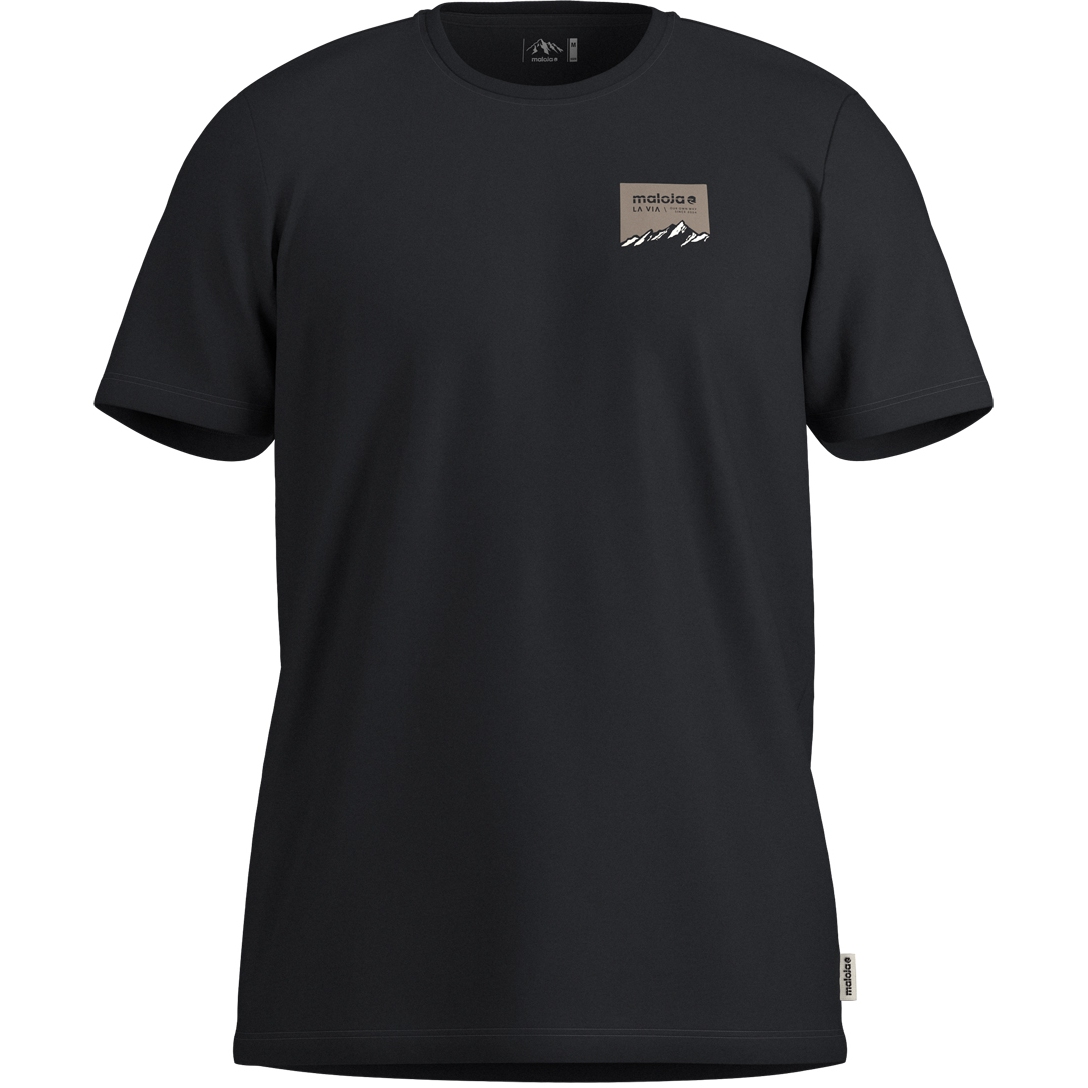 Маленькая распродажа. Мужская футболка Mountain - темно-черная 8833 black