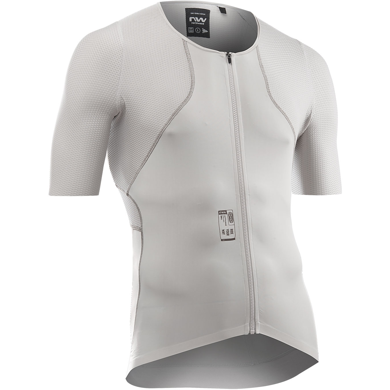 Productfoto van Northwave Extreme Rock Shirt met Korte Mouwen Heren - light grey 87