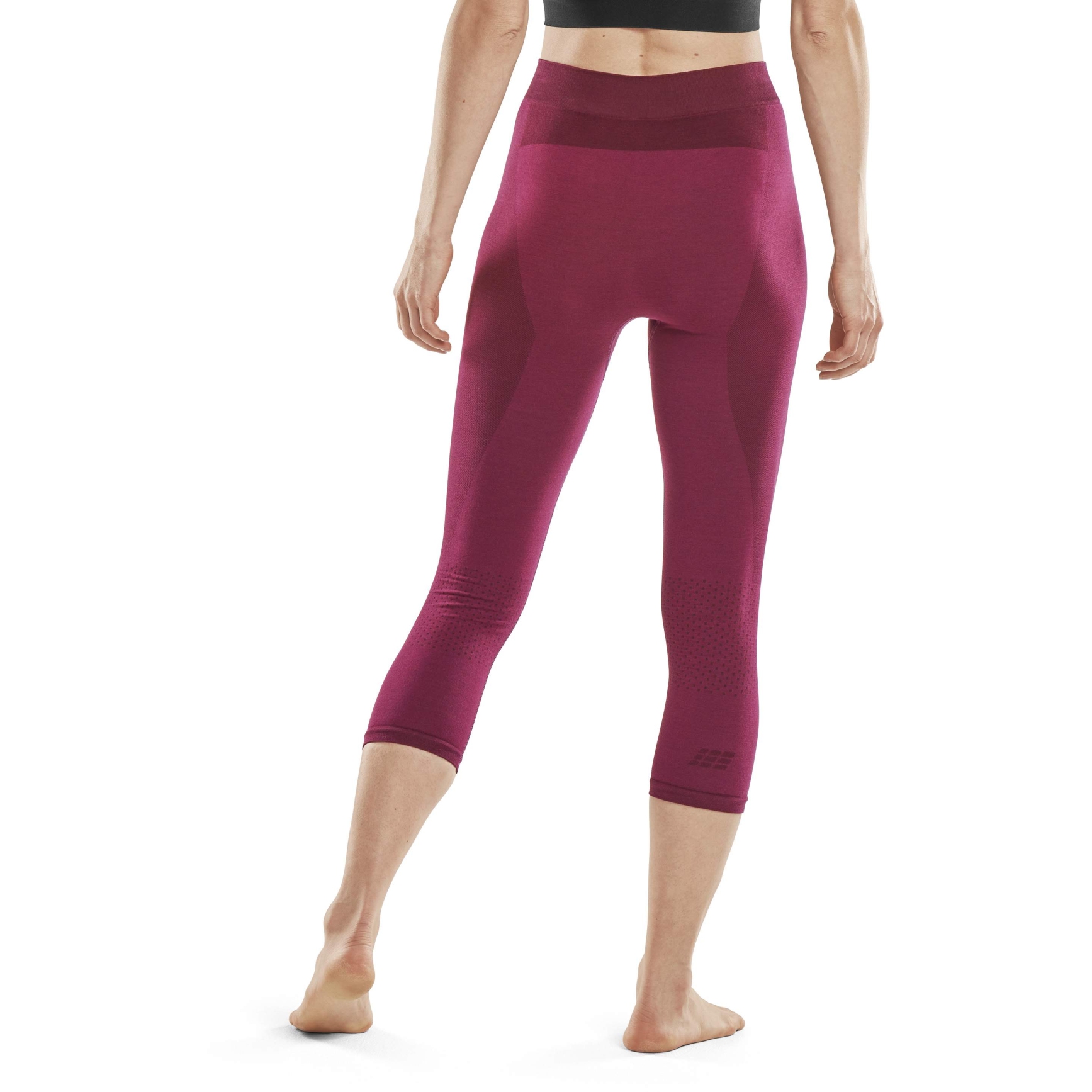 CEP Merino Base Skiing 3/4 Tights Women - purple