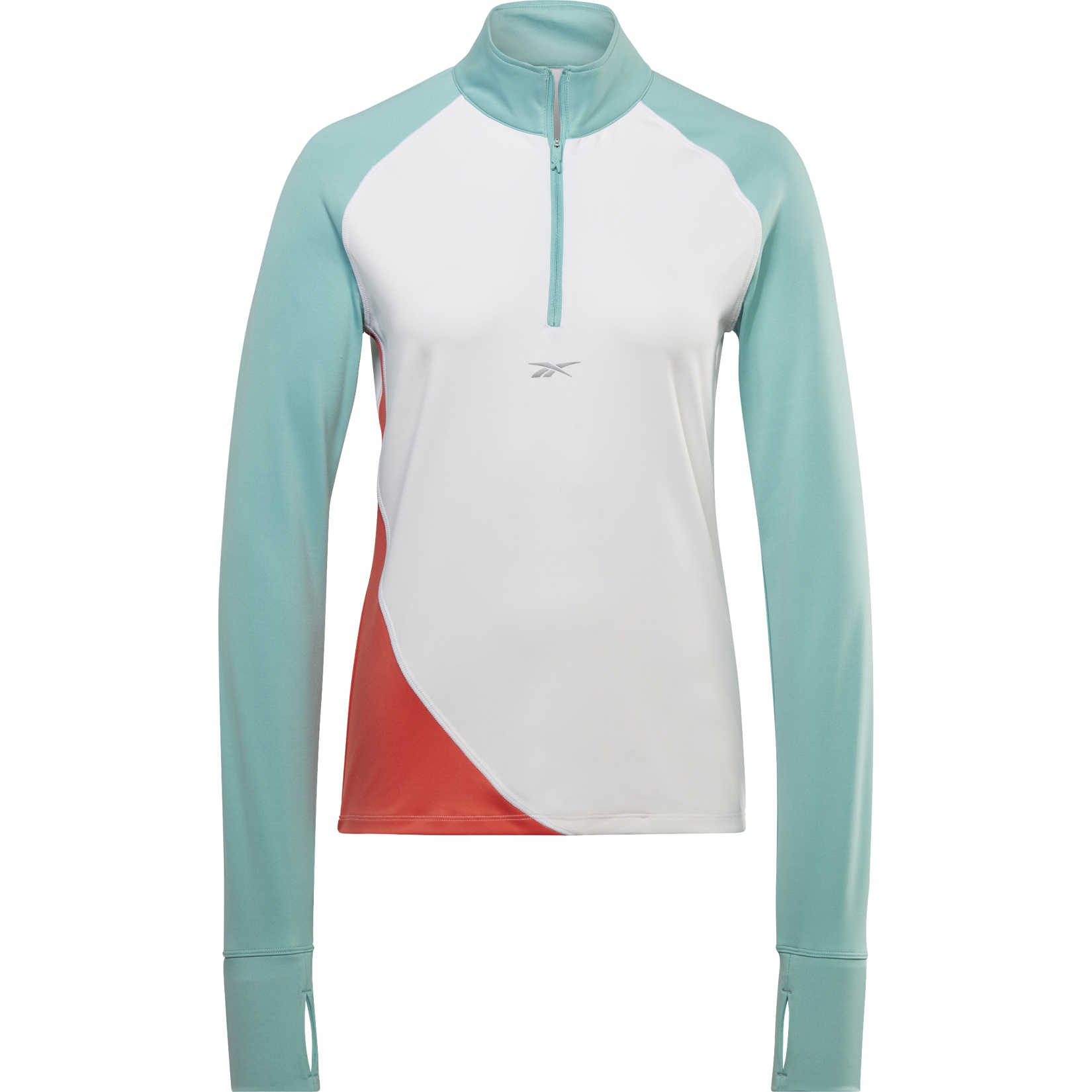 Produktbild von Reebok Running Quarter-Zip Damen Sweatshirt - weiß