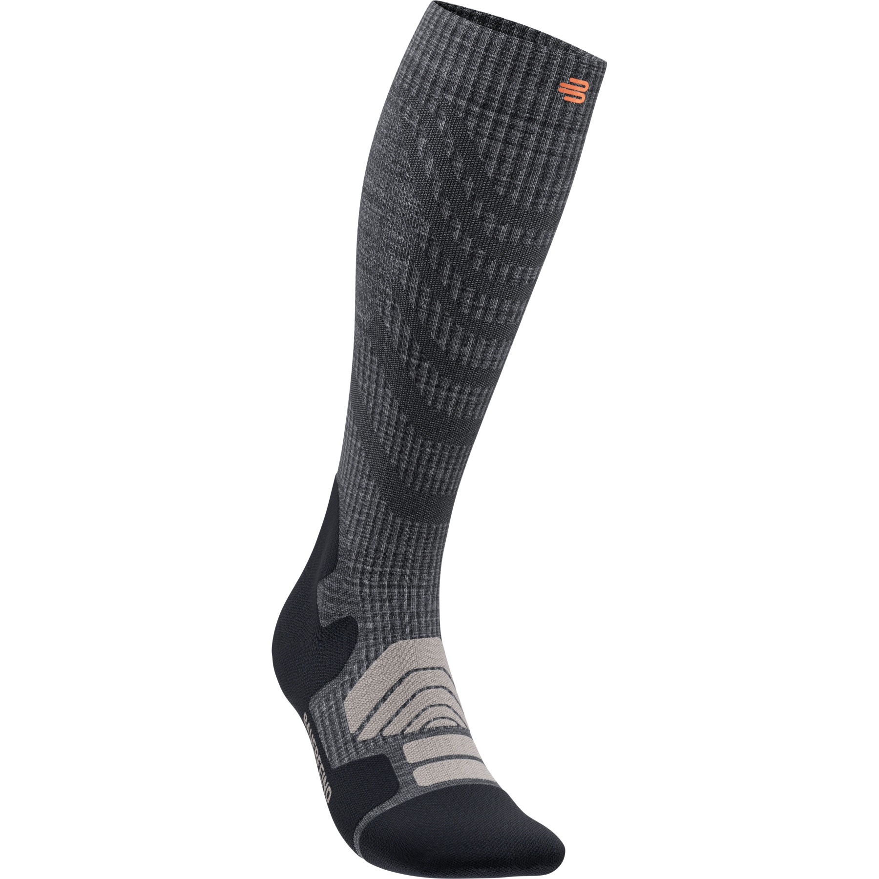 Kuva tuotteesta Bauerfeind Outdoor Merino Compression Socks Men - lava grey - M (38-44 cm)