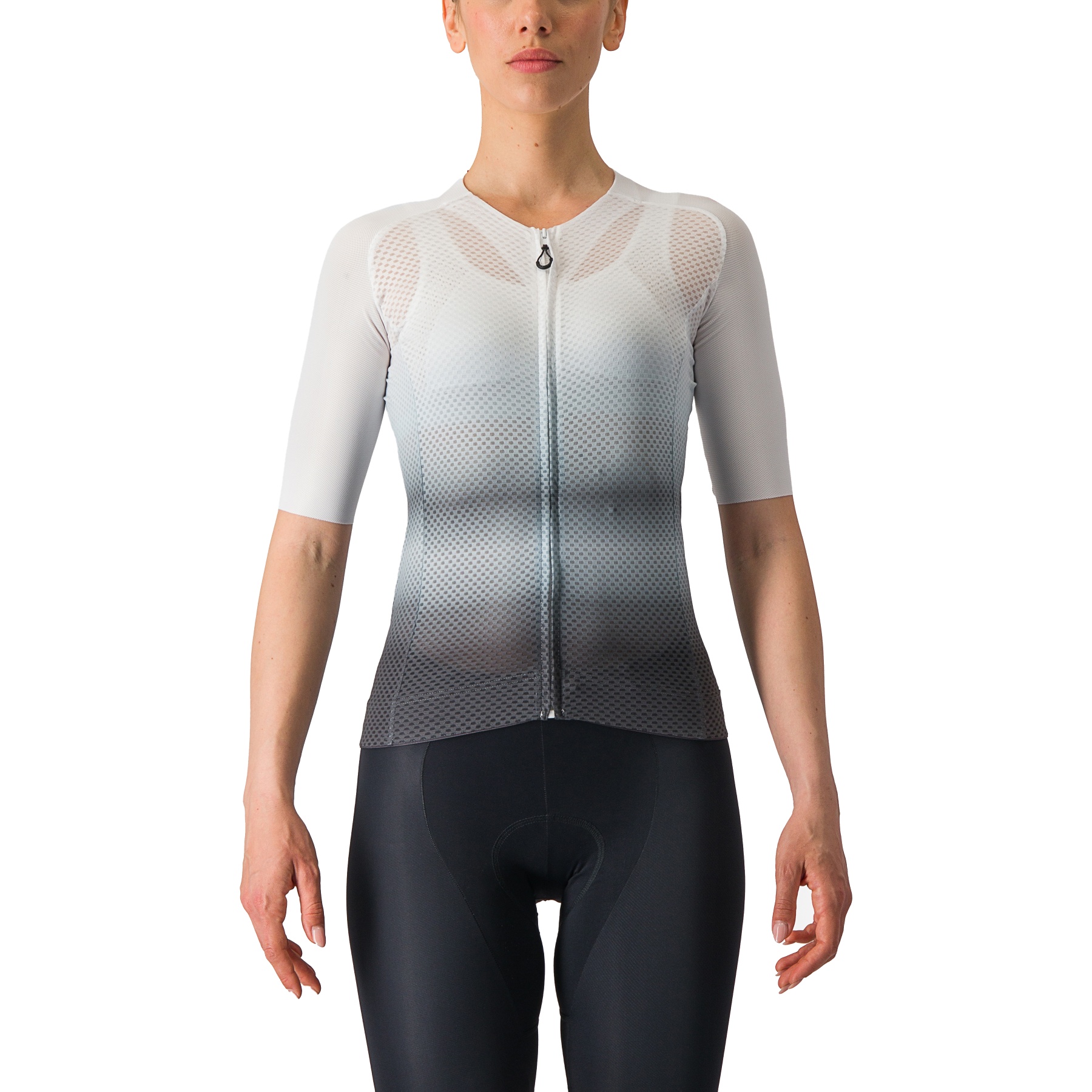 Picture of Castelli Climber&#039;s 4.0 Jersey Women - white/dark grey 001