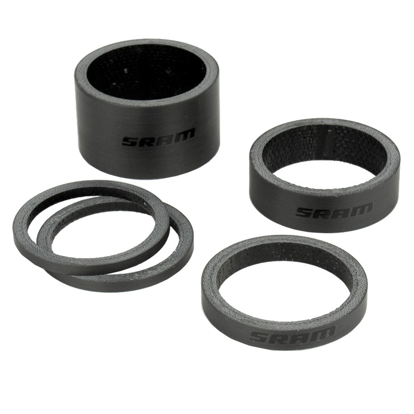 Picture of SRAM Carbon Headset Spacer Set - gloss black Logo