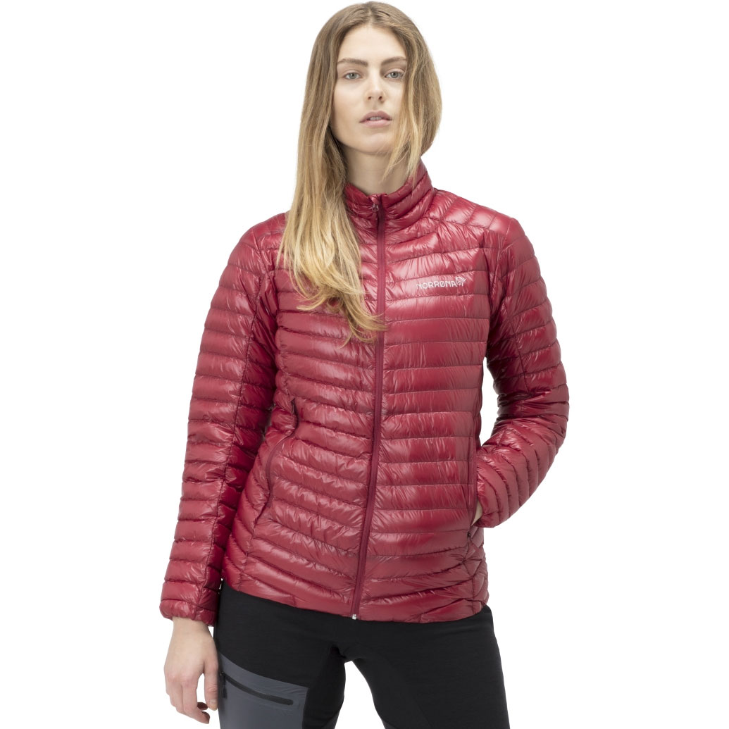 Productfoto van Norrona trollveggen superlight down850 Donsjas Dames - Rhubarb