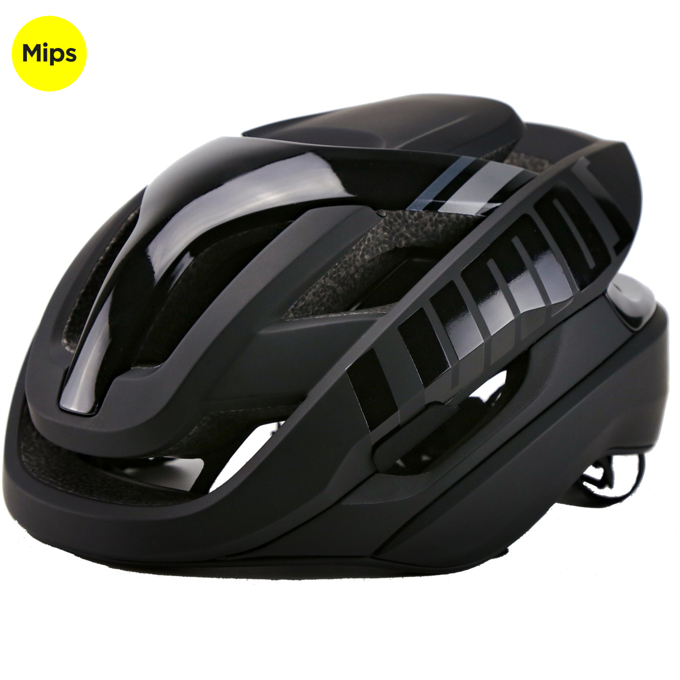 Picture of Lumos Ultra Fly Pro MIPS Helmet + Firefly Helmet Light - Shadow Black