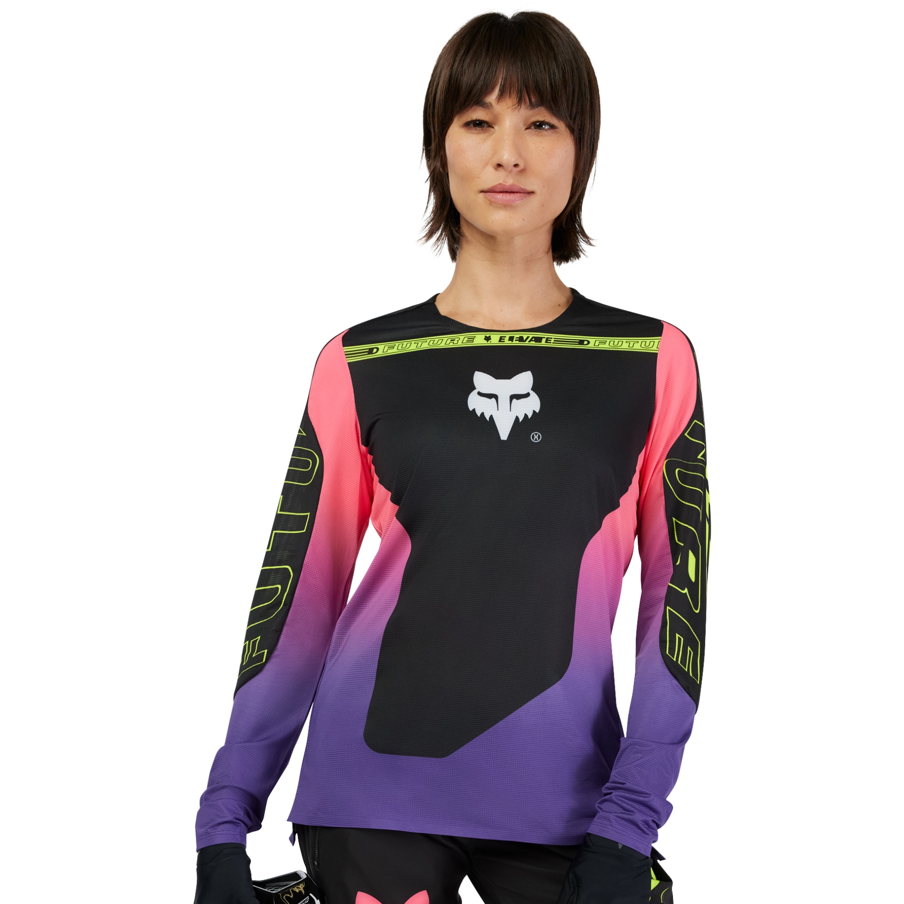 Produktbild von FOX Flexair MTB Langarmtrikot Damen - Elevated - schwarz