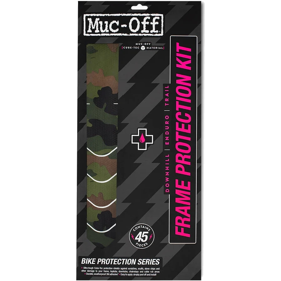 Foto van Muc-Off Frame Protection Kit DH/Enduro/Trail - camo black/green
