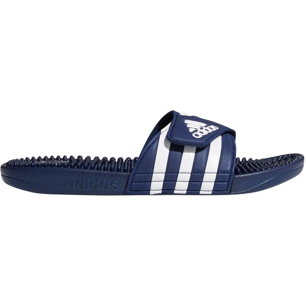 Picture of adidas Adissage Slides Bathing Shoes - dark blue/cloud white/dark blue F35579