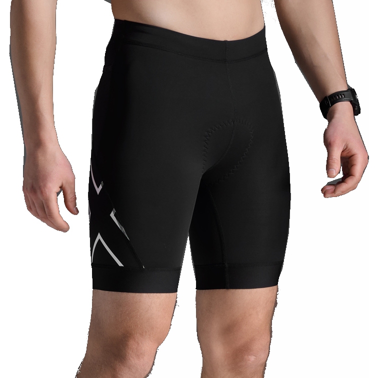 Productfoto van 2XU Core Triathlon 8&quot; Shorts Heren - zwart/wit
