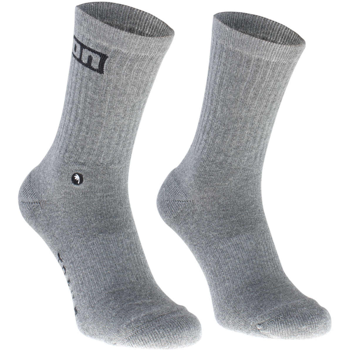 Image of ION Bike Socks Logo - Grey Melange