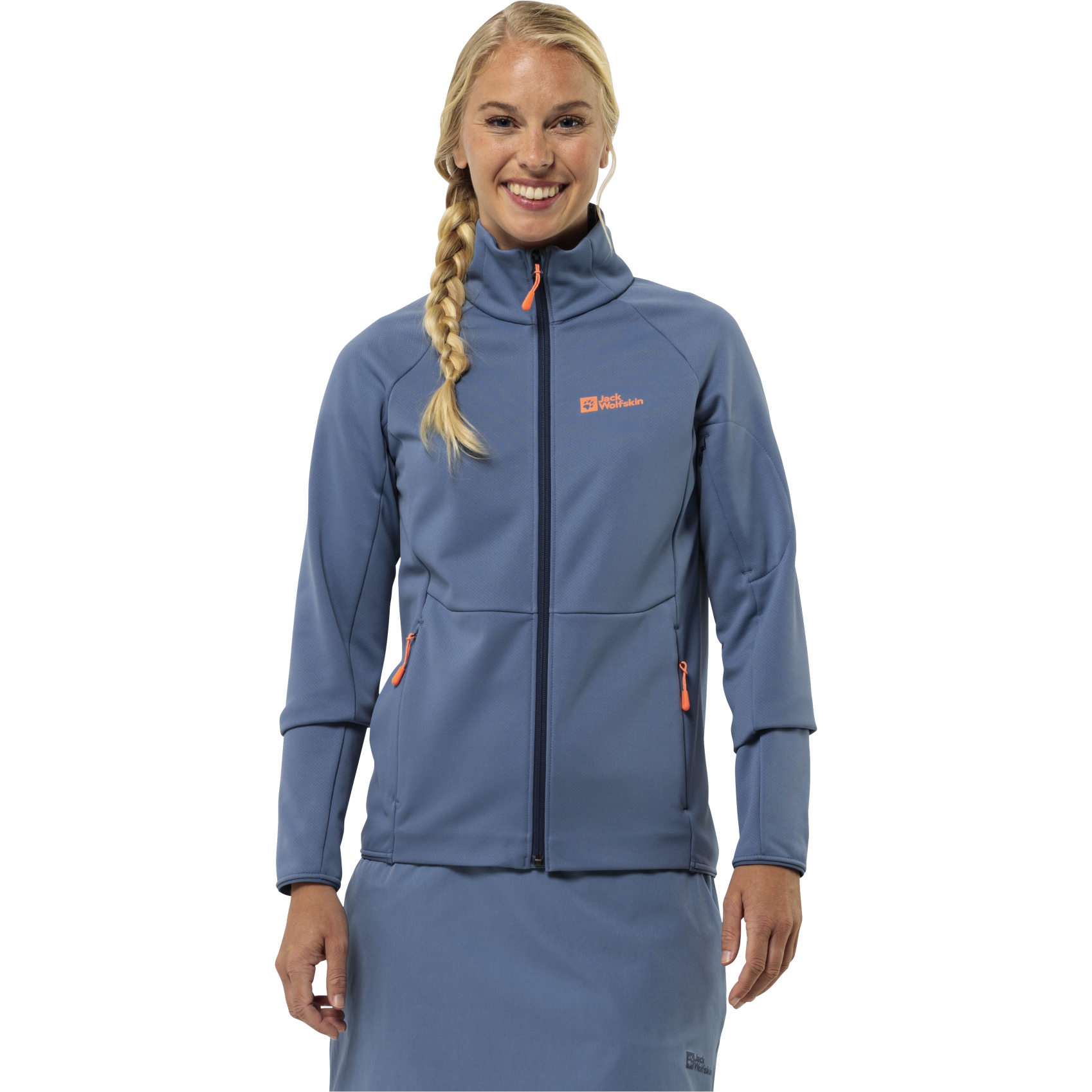 Produktbild von Jack Wolfskin Alpgrat Full Zip Jacke Damen - elemental blue