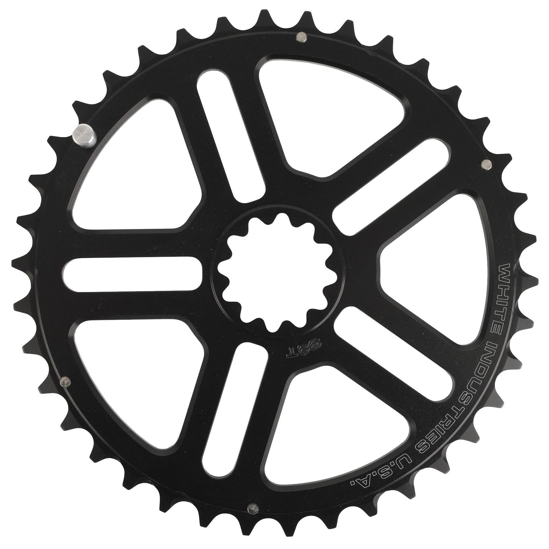 Productfoto van White Industries VBC outer Chainring for Square Crank - black