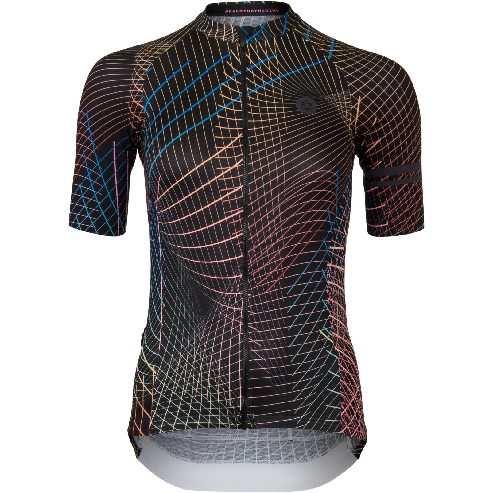 Picture of AGU Premium Performance Nocturnal Lines Short Sleeve Jersey Women - black