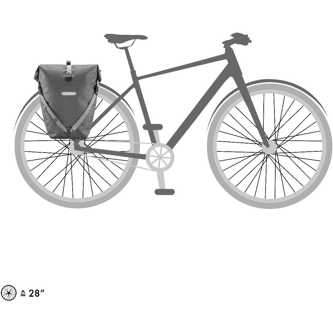 ORTLIEB Back-Roller Urban - QL2.1 Bike Pannier - 20L - ink | BIKE24