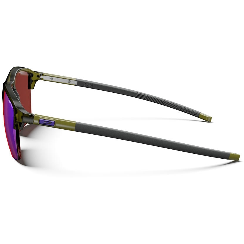 Julbo Crossline Sunglasses - Shiny Translucent Khaki/Shiny Khaki