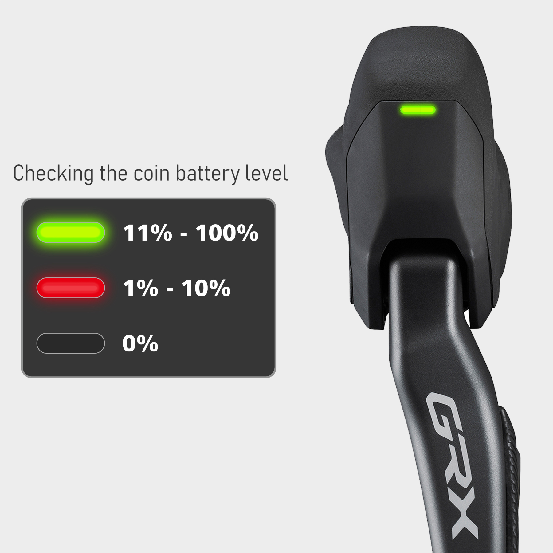 Shimano GRX ST-RX825 Brake/Shift Lever - Di2 | STI | 2x12-speed