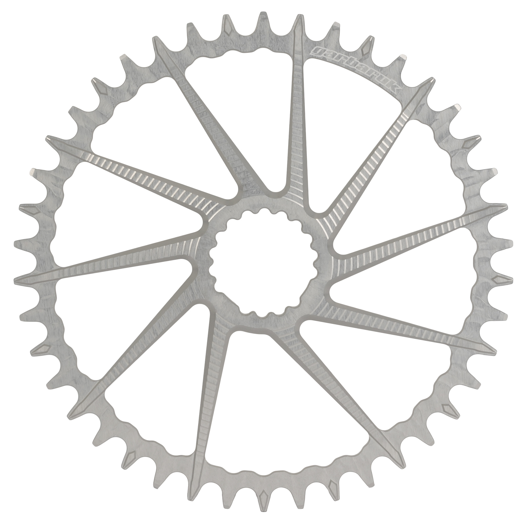 Picture of Garbaruk Road/Gravel Chainring - Direct Mount | Narrow/Wide | 1x 9/10/11/12s - round | silver