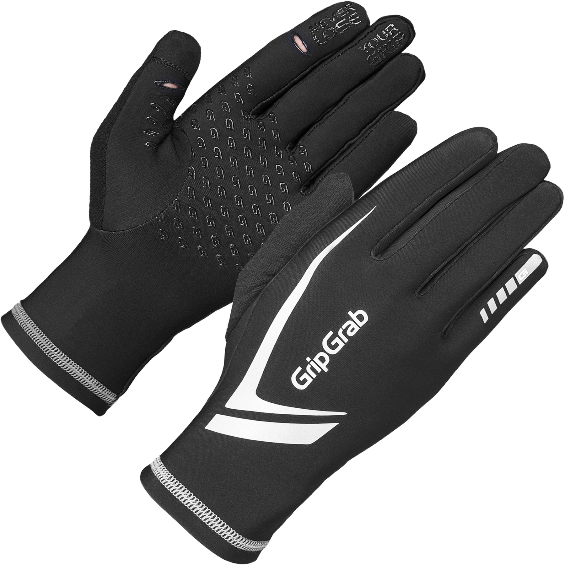 Image of GripGrab Running Expert Winter Touchscreen Gloves - Black