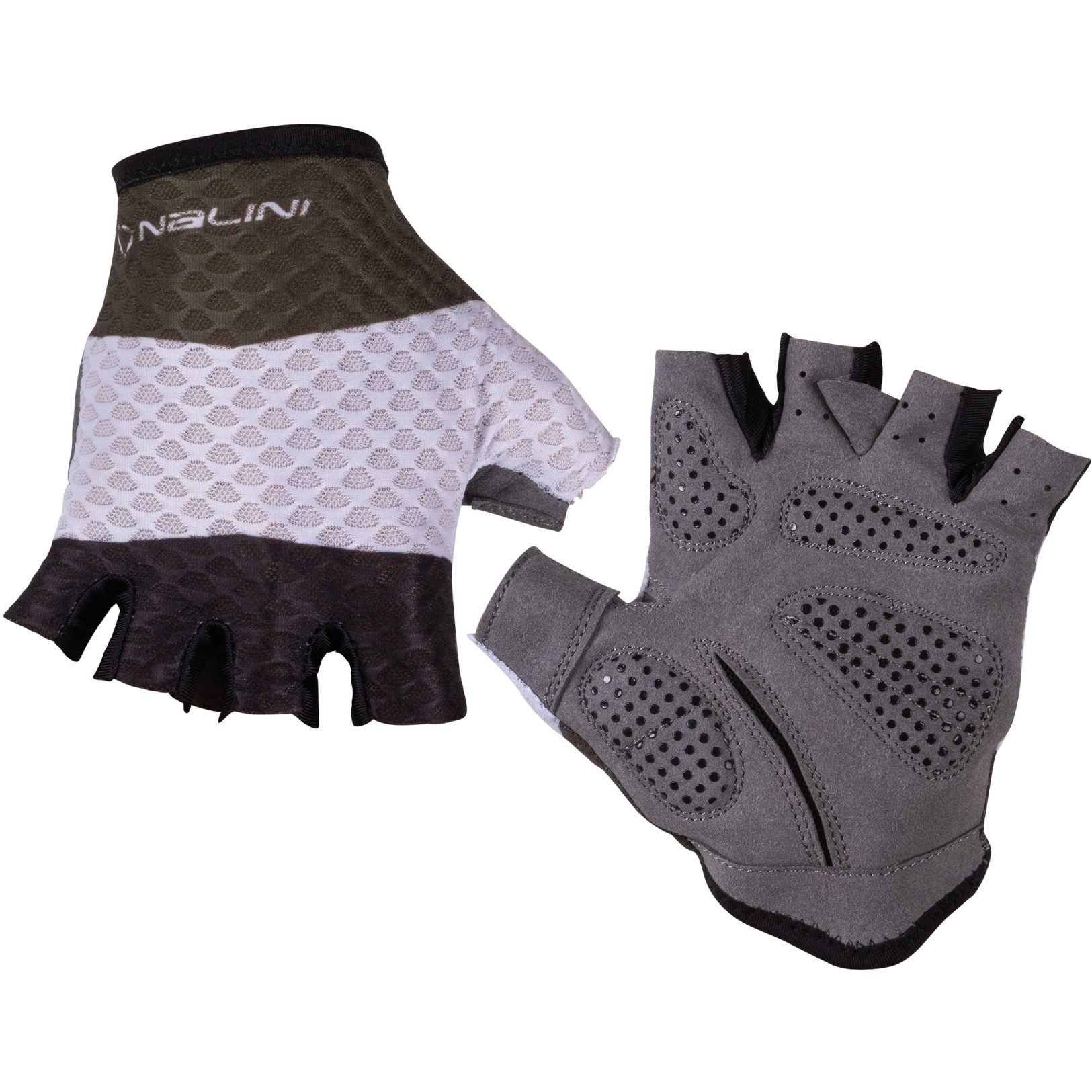 Picture of Nalini New Summer Cycling Gloves - forest green/black 4400