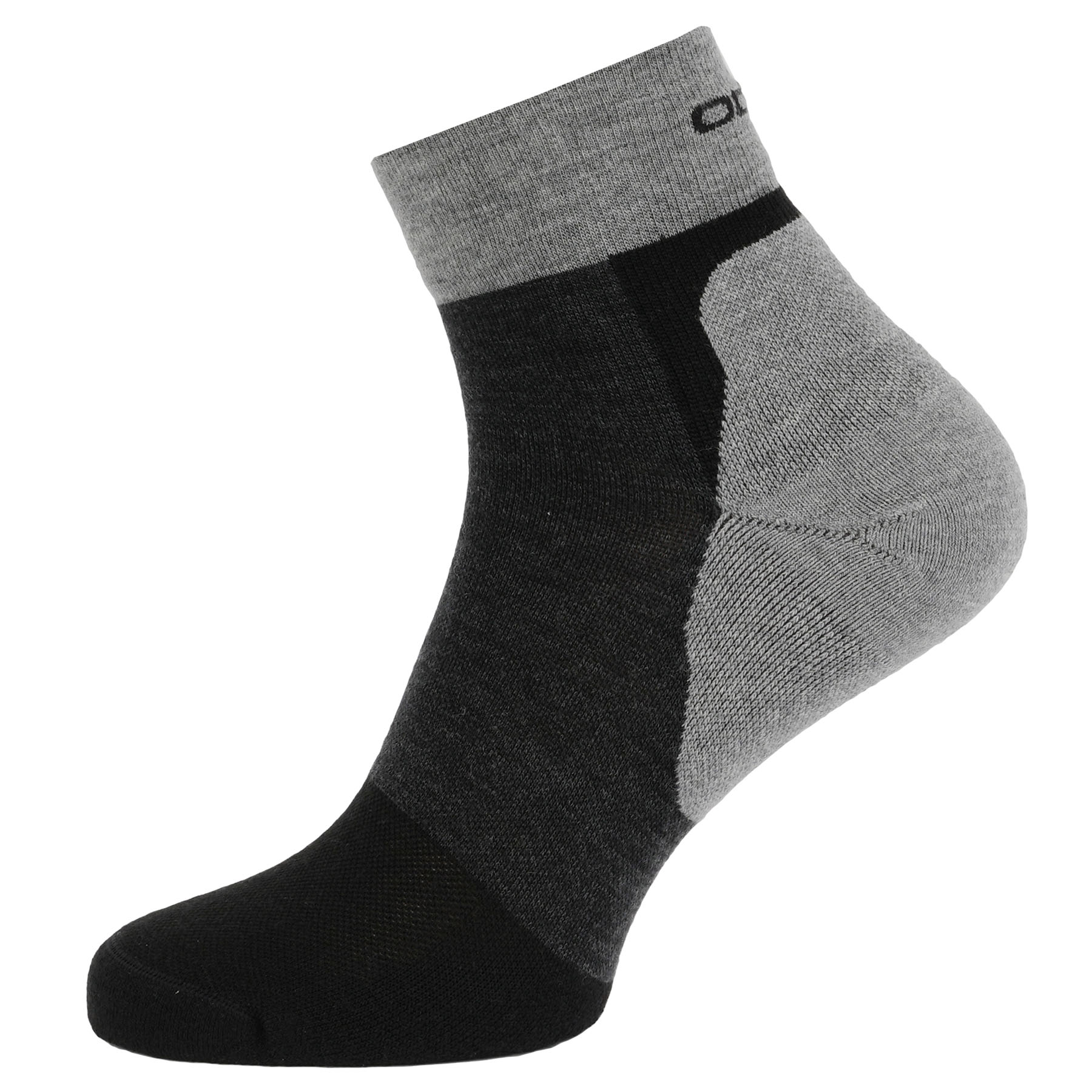 Picture of Odlo Performance Wool Quarter Hiking Socks - black - new odlo graphite grey