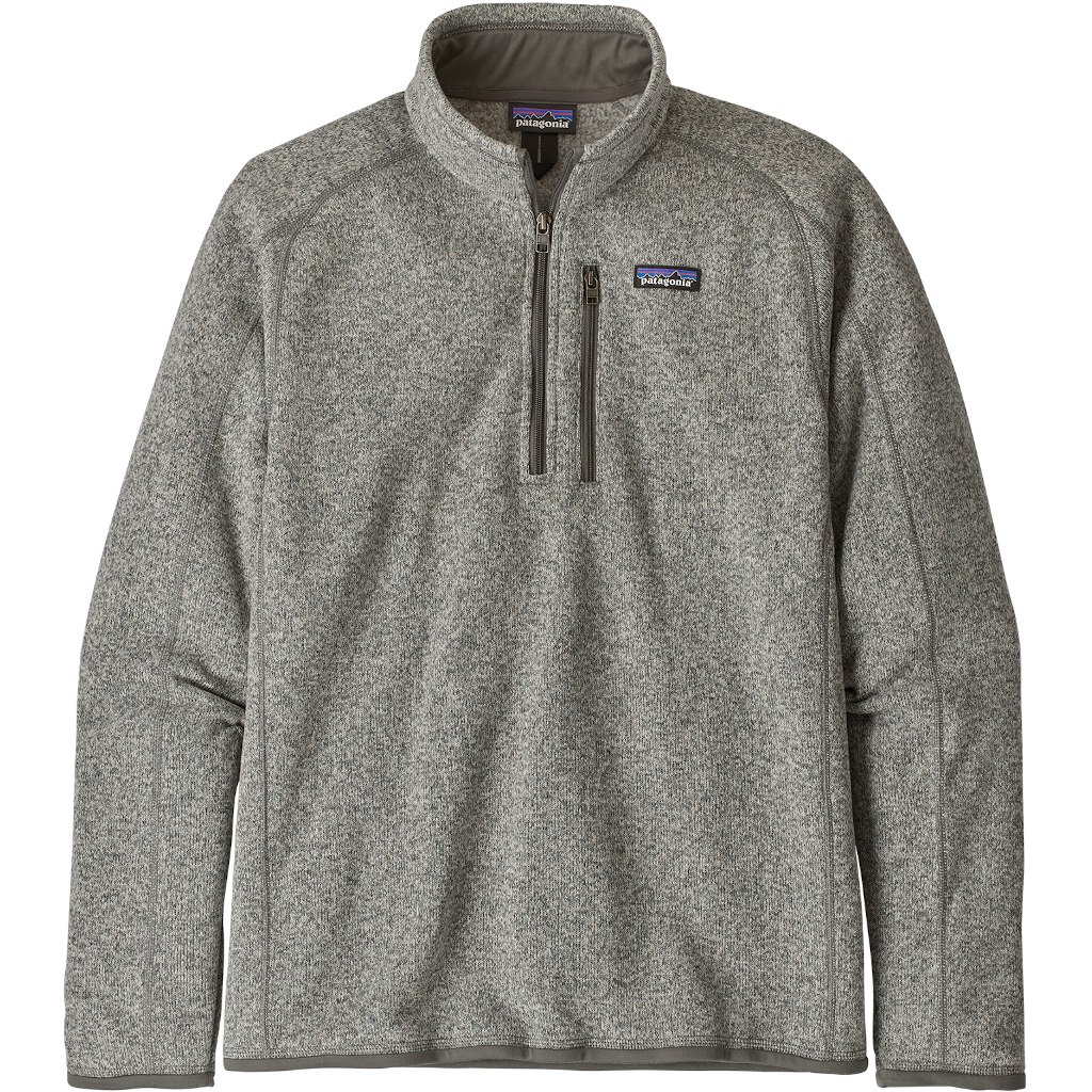 PATAGONIA mens sz L Better Sweater in Stonewash outlets Gray 1/4 zip EUC