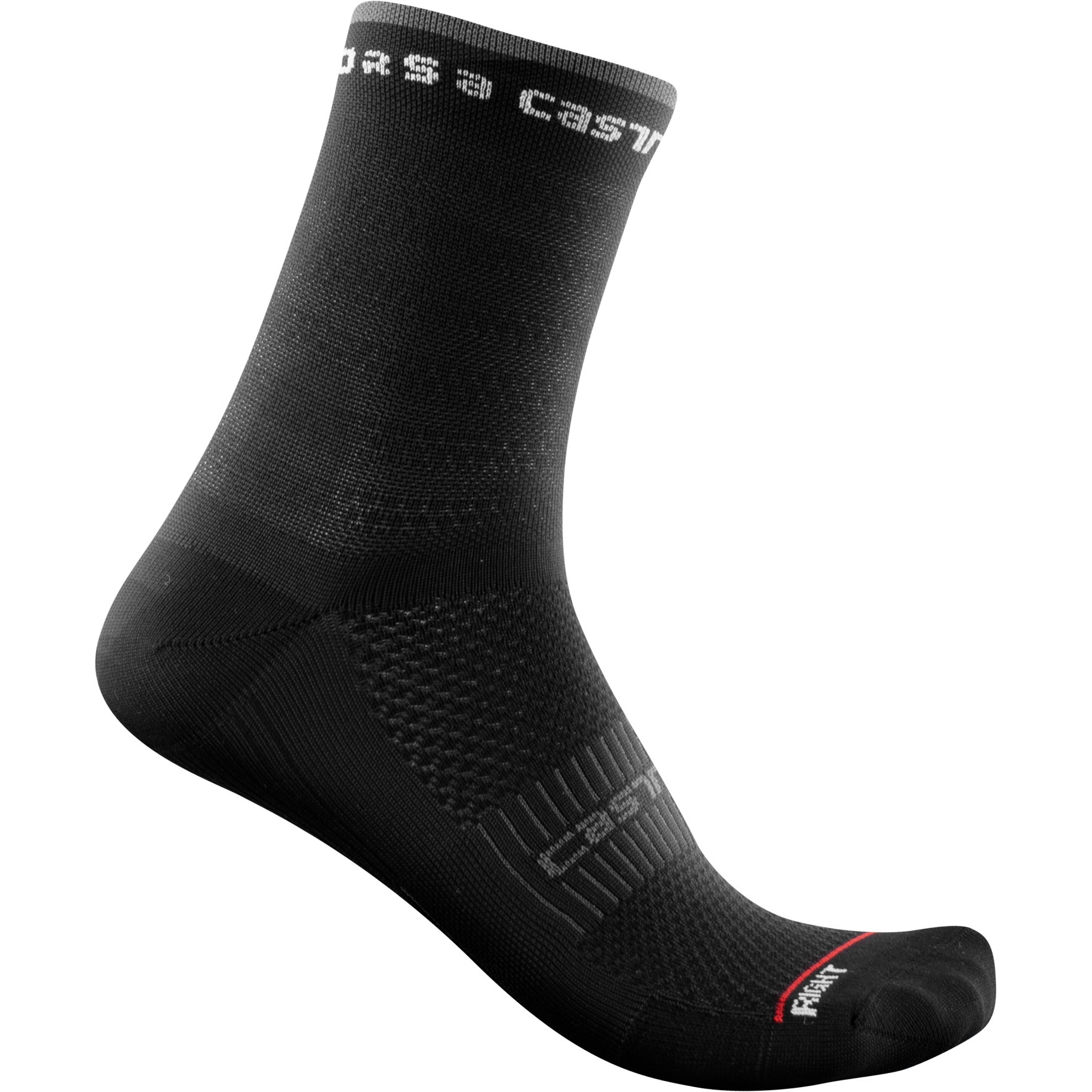 Productfoto van Castelli Rosso Corsa 11 Sokken Dames - black 010