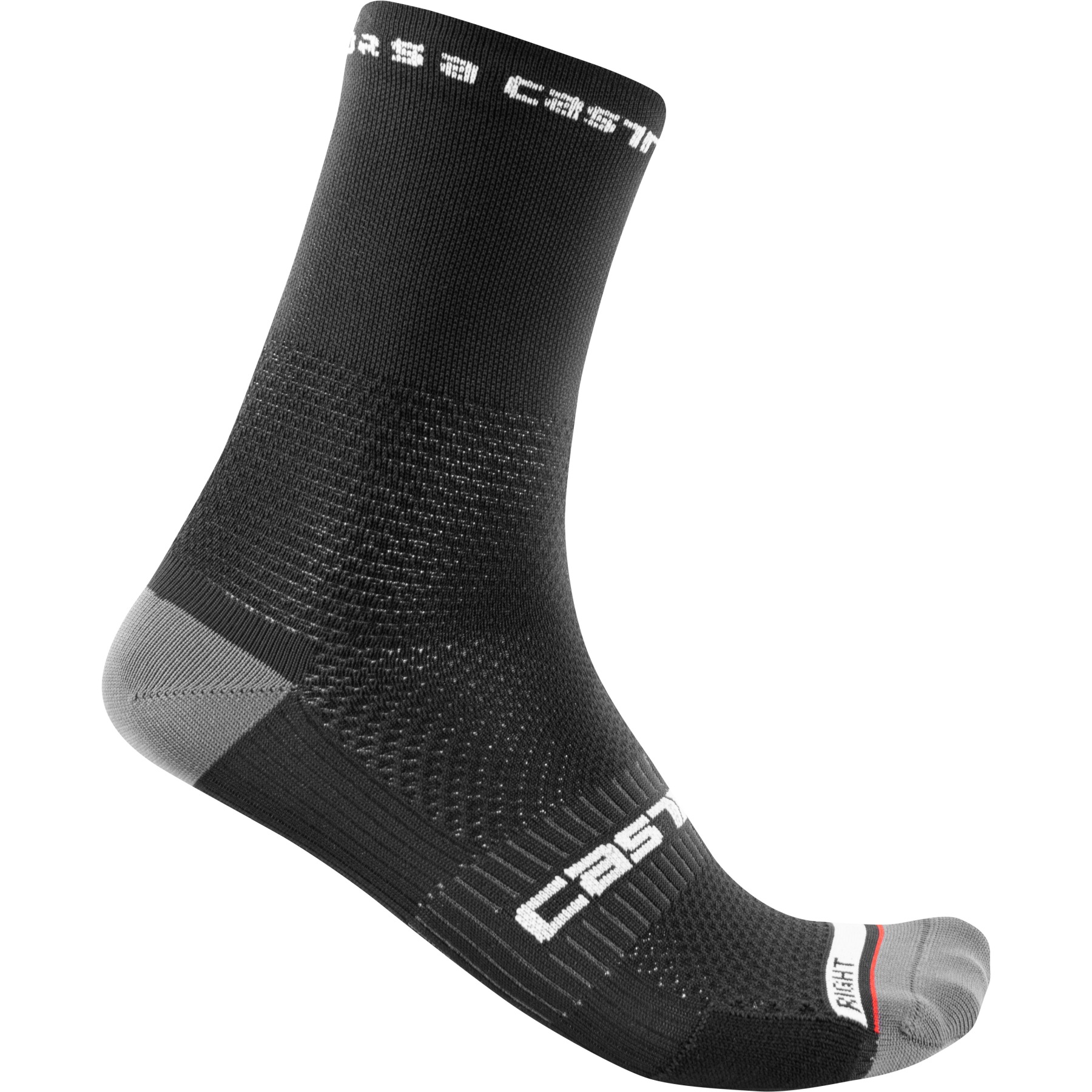Image of Castelli Rosso Corsa Pro 15 Socks - black 010