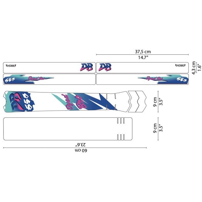Produktbild von DYEDBRO Rahmenschutz Kit - DB650 - blue matte