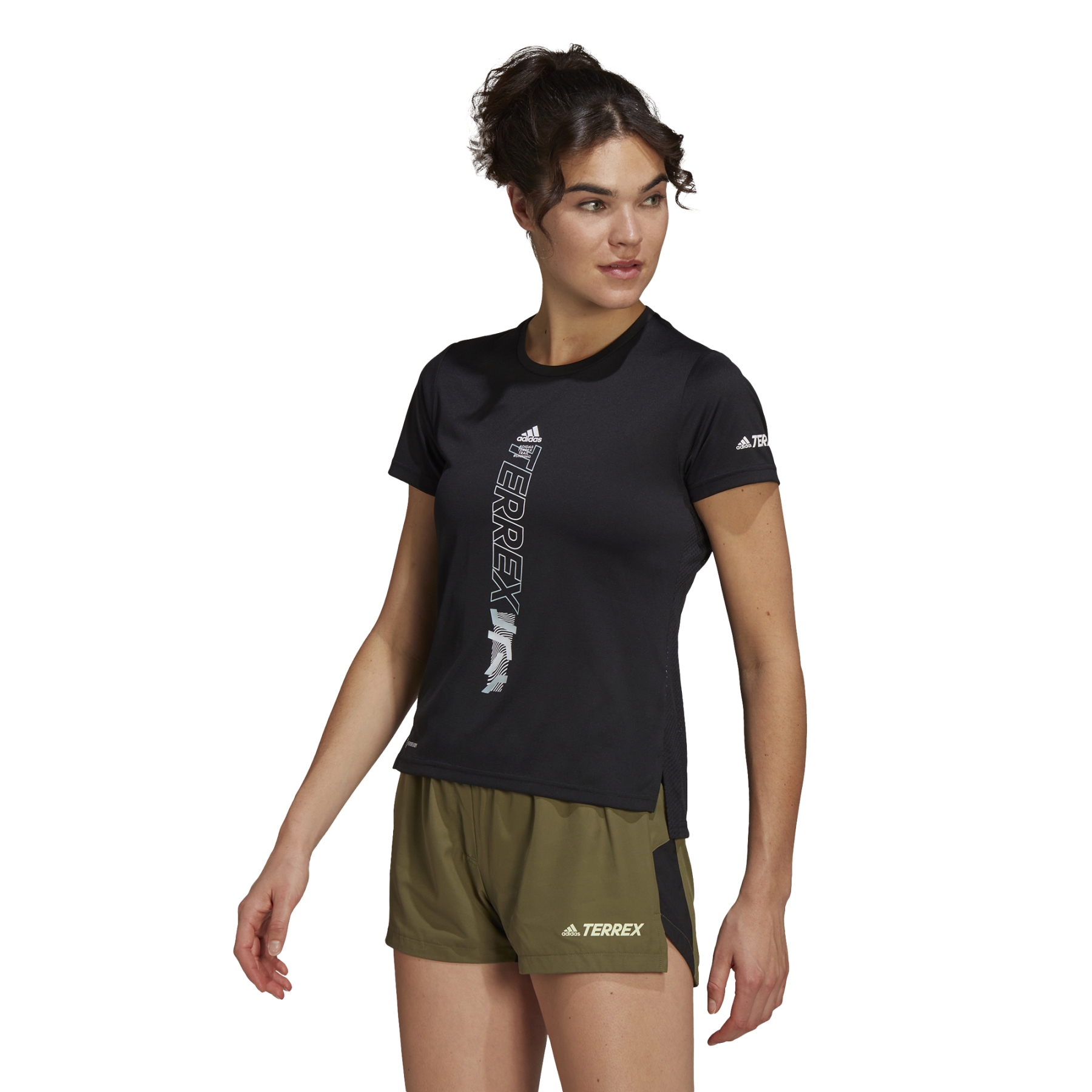 Image of adidas Women's Agravic Trail Running Shirt - black HA7552