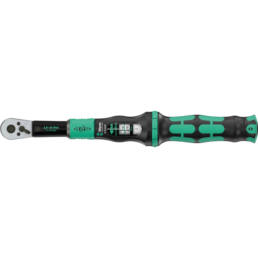 Photo produit de Wera Clé Dynamométrique 1/4&quot; Carré, 2,5-25 Nm - Click-Torque Lock A 5