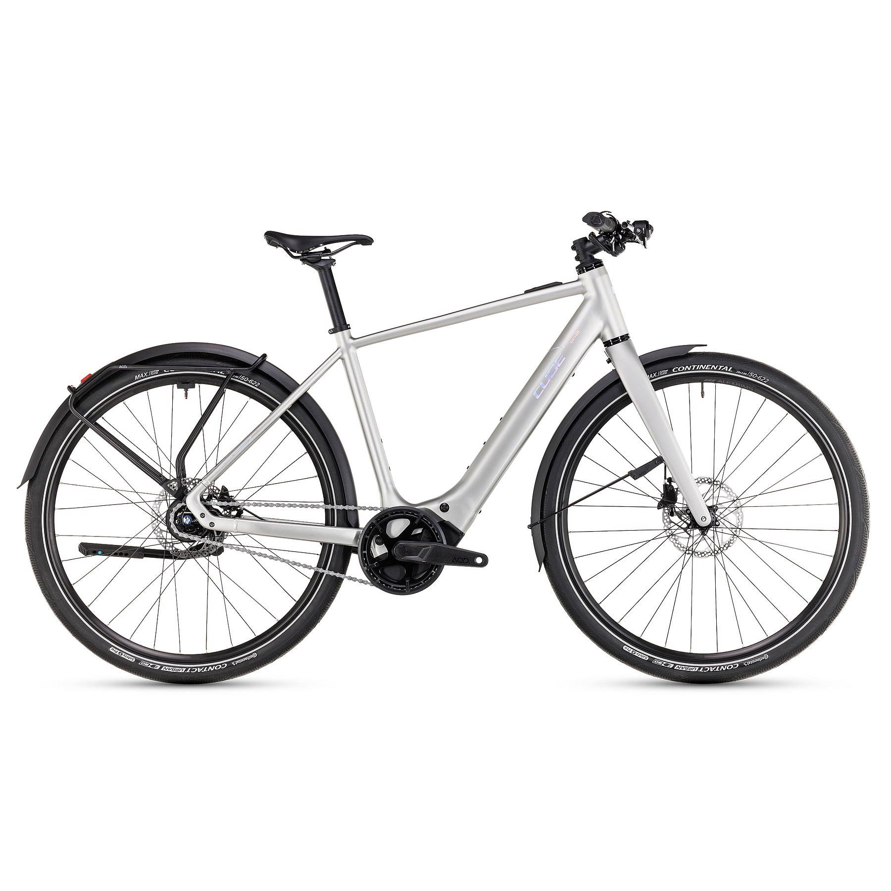 Photo produit de CUBE Vélo Électrique de Ville - EDITOR HYBRID SLX FE 400X - 2025 - sleekgrey / spectral