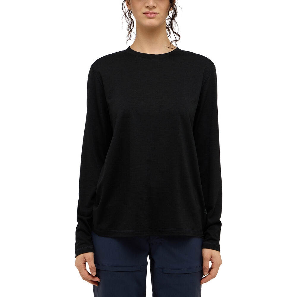 Produktbild von Haglöfs Kaise Wool Langarmshirt Damen - true black 2C5