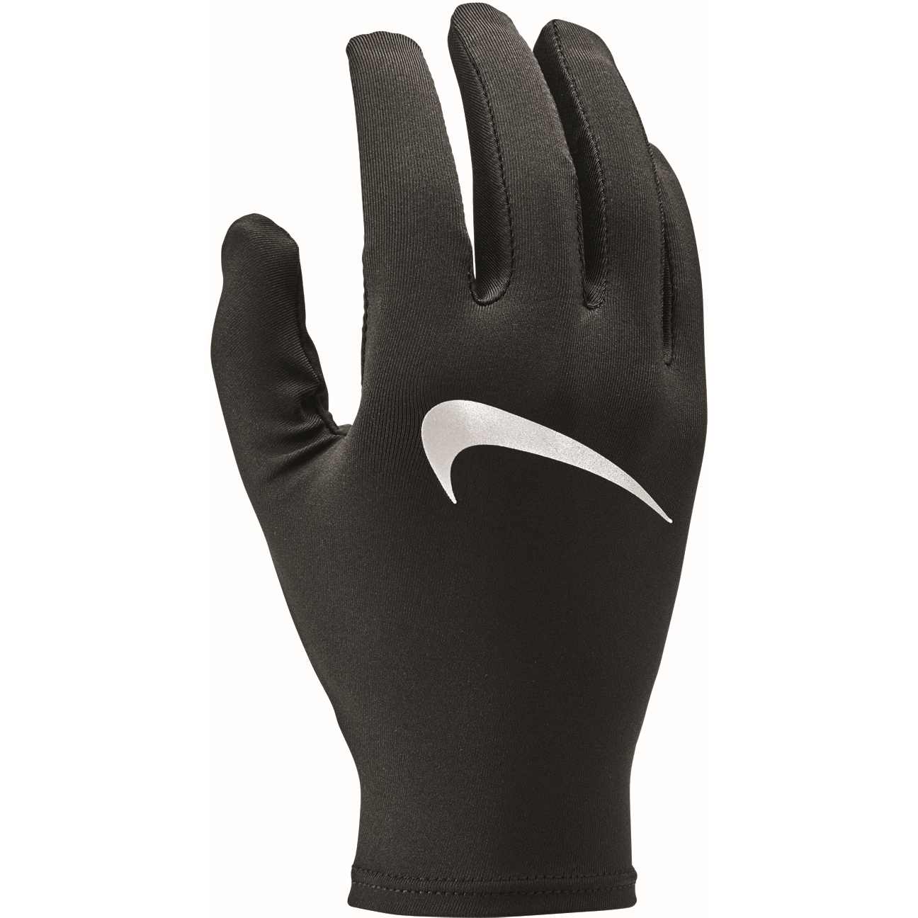 Produktbild von Nike Miler Laufhandschuhe - schwarz/silber 042