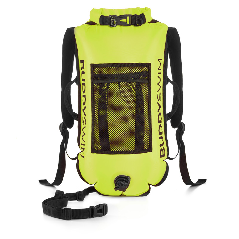Produktbild von Buddyswim Dry Bag Buoy Backpack 28lt - Rucksackboje - gelb