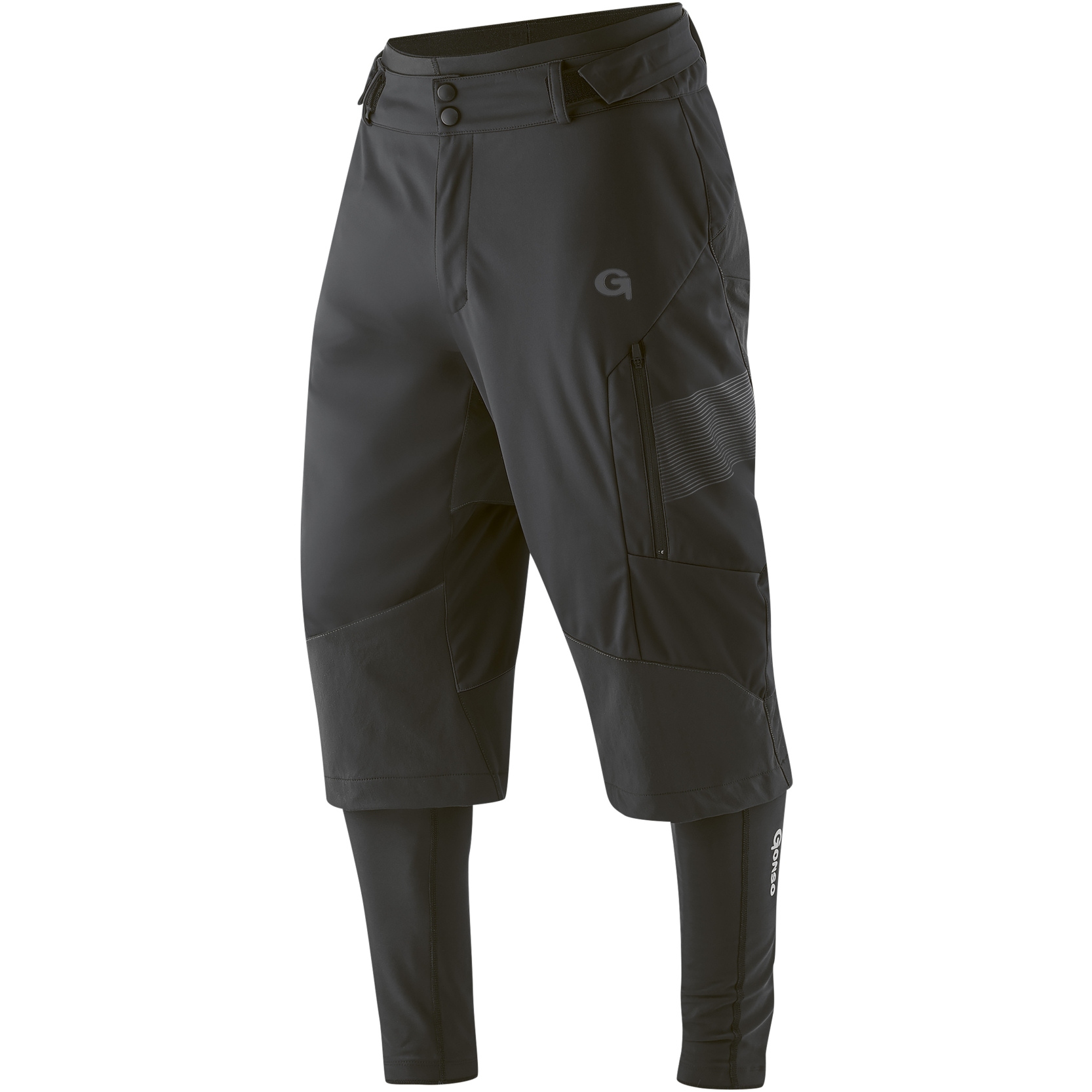 Picture of Gonso Sirac Men&#039;s 3-in-1 Bikeshorts - Black