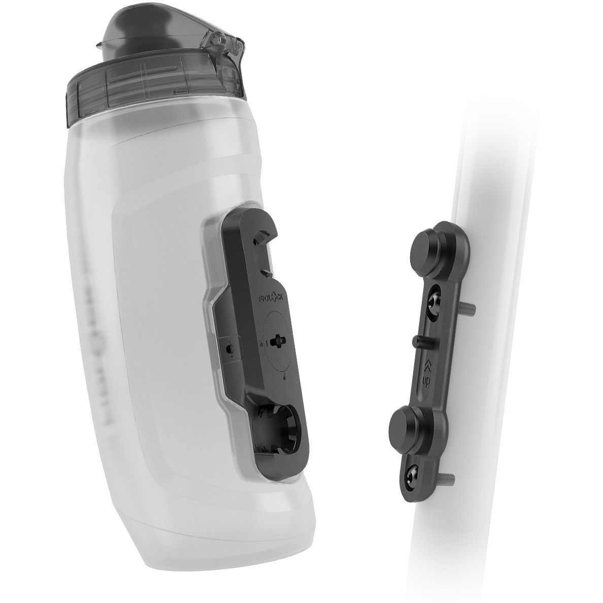 Bild von Fidlock Bottle Twist Set Trinkflasche 590 ml + Bike Base Halterung - clear